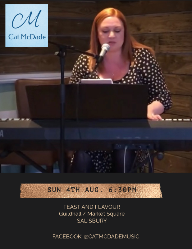 Cat McDade at Feast and Flavour Salisbury - Live Music, Pianist, Vocalist