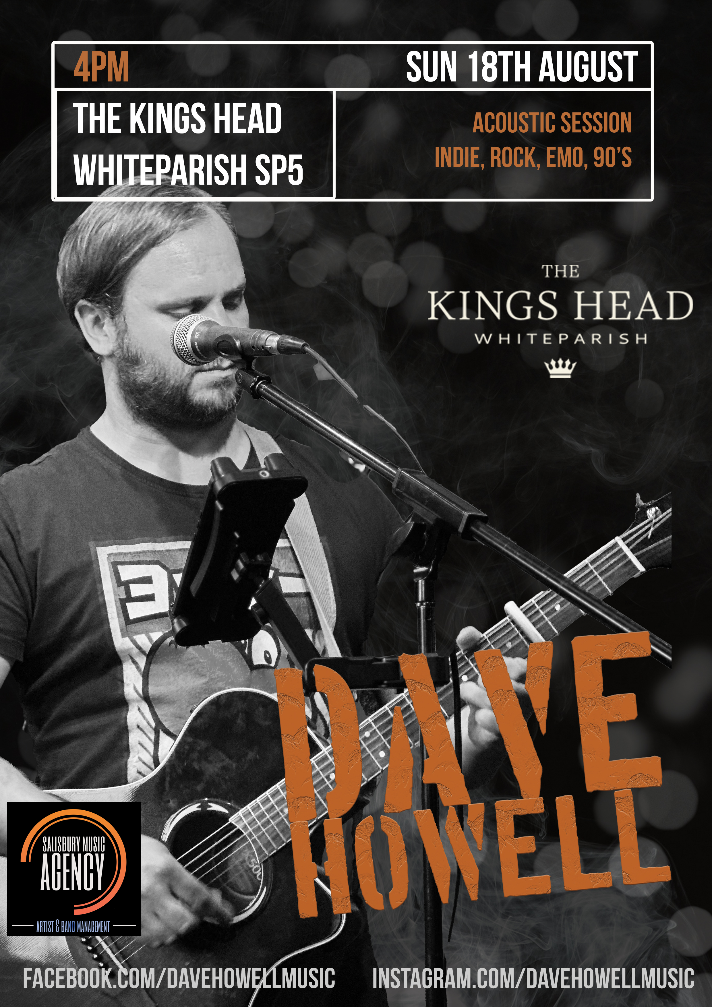 Dave Howell Live at The Kings Head, Whiteparish Salisbury